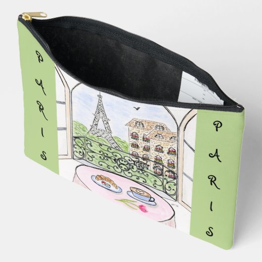Whimsical Paris and Eiffel Tower  Etui (Open)