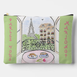 Whimsical Paris and Eiffel Tower MAHJONG Etui