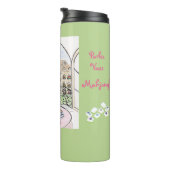 Whimsical Paris and Eiffel Tower Parley MAHJONG Thermosbeker (Geroteerd rechts)