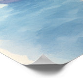 Whimsical Paris Watercolor Cityscape Poster (Hoek)