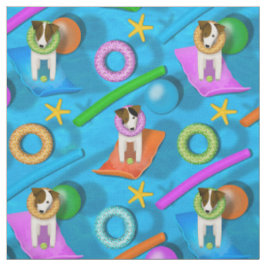 whimsical Parson Jack Russell Terrier-partij Stof