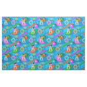 whimsical Parson Jack Russell Terrier-partij Stof (Fat Quarter)