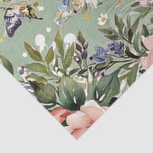 Whimsical Pasen Konijn Waterverf Tissuepapier (Detail)