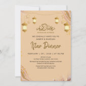 Whimsical Pastel Agate Ramadan Iftar Dinner Kaart (Voorkant)