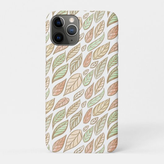 Whimsical Pastel Blad Kunst Beschermende Case-Mate iPhone Case (Achterkant)