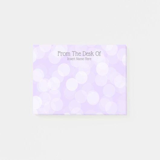 Whimsical pastel bokeh polka dots meiden post-it® notes (Voorkant)