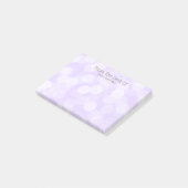 Whimsical pastel bokeh polka dots meiden post-it® notes (Schuin)