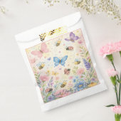 Whimsical Pastel Butterfly Bee Ladybug Birthday Bedankzakje (Gezegeld)