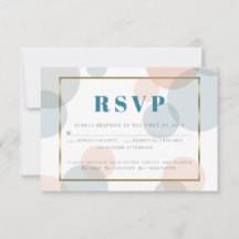 Whimsical Pastel Confetti Stippen Meal Choice RSVP