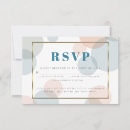 Whimsical Pastel Confetti Stippen Meal Choice RSVP