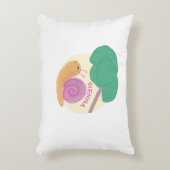 Whimsical Pastel Cute Slak Persoonlijke kinderen Accent Kussen (Voorkant(Verticaal))