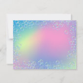 Whimsical Pastel "Dank je" Notitiekaartje (Achterkant)