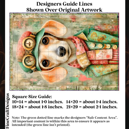 Whimsical Pastel Dressed Teckel EB4L Decoupage Tissuepapier