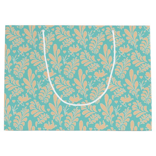 Whimsical Pastel Floral Valentijn Groot Cadeauzakje (Voorkant)