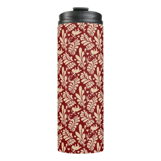 Whimsical Pastel Floral Valentijn Thermosbeker (Voorkant)