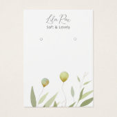 Whimsical Pastel Foliage Ballonnen Print Kaart (Voorkant)