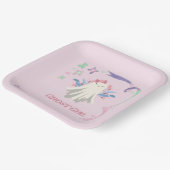 Whimsical Pastel Ghost Girl Halloween Party Papieren Bordje (Gebogen)