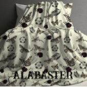 Whimsical Pastel Gothic Gepersonaliseerde Baby Mot Fleece Deken