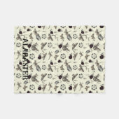 Whimsical Pastel Gothic Gepersonaliseerde Baby Mot Fleece Deken (Voorkant (Horizontaal))