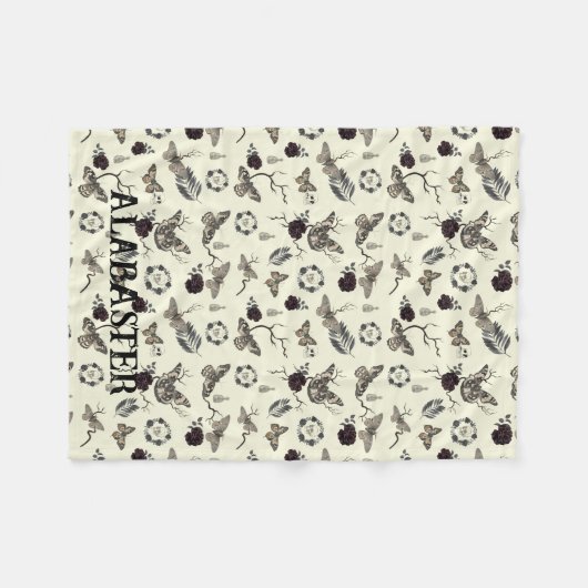 Whimsical Pastel Gothic Gepersonaliseerde Baby Mot Fleece Deken (Voorkant (Horizontaal))