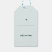 Whimsical Pastel Illustratie 12 dagen van Kerstmis Cadeaulabel (Achterkant)