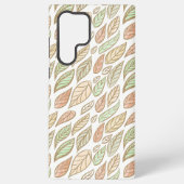 Whimsical Pastel Leaf Art Protective Samsung Galaxy Hoesje (Achterkant)