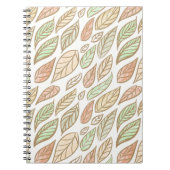 Whimsical Pastel Leaf Drift Notitieboek (Voorkant)