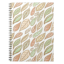 Whimsical Pastel Leaf Drift Notitieboek