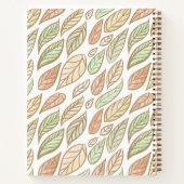 Whimsical Pastel Leaf Drift Pattern Notitieboek (Achterkant)