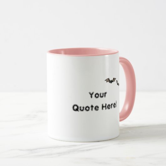 Whimsical Pastel Pink Ghost Pumpkin Halloween Mok (Voorkant rechts)