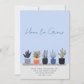Whimsical Pastel Plant Nieuwe Home Aankondiging Ka (Voorkant)