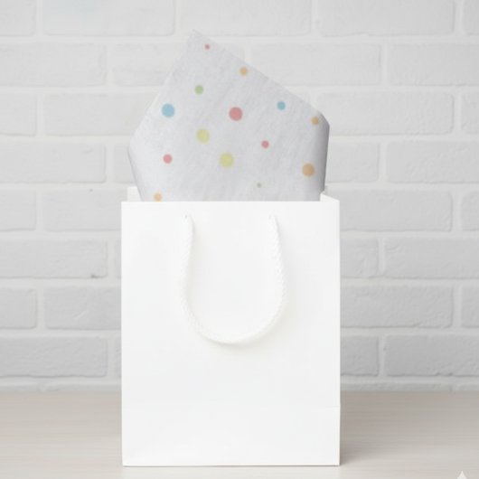 Whimsical Pastel Polka Dot Christmas Tree Tissuepapier