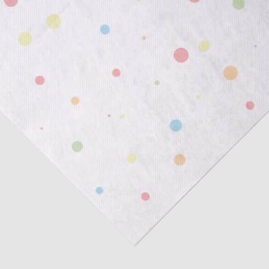 Whimsical Pastel Polka Dot Christmas Tree Tissuepapier (Detail)