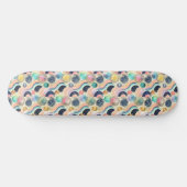 Whimsical Pastel Rainbow Waves & Glitter Abstract Persoonlijk Skateboard (Horizontaal)