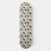 Whimsical Pastel Rainbow Waves & Glitter Abstract Persoonlijk Skateboard (Voorkant)