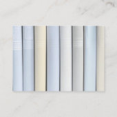 Whimsical Pastel Retro Bibliotheek Boeken voor Bab Informatiekaartje (Achterkant)