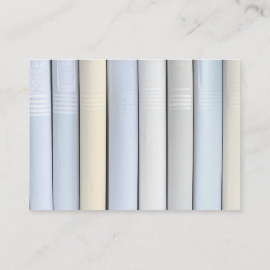 Whimsical Pastel Retro Bibliotheek Boeken voor Bab Informatiekaartje (Achterkant)