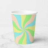 Whimsical pastel retro kind gewoonte papieren bekers (Achterkant)