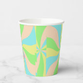 Whimsical pastel retro kind gewoonte papieren bekers (Links)