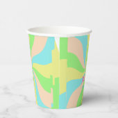Whimsical pastel retro kind gewoonte papieren bekers (Rechts)