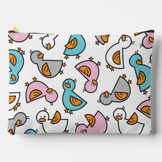 Whimsical Pastel Schattigee Cartoon Baby Eenden Etui (Voorkant)