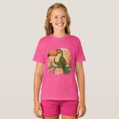 Whimsical Pastel Toekan T-shirt (Voorkant volledig)