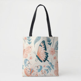 Whimsical Pastel Vlinder Boodschappentas Tote Bag