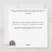 Whimsical Pastel Waterverf Paasei Nest Bunny Feestdagenkaart (Achterkant)