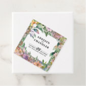 Whimsical Pastel Waterverf Wildflower Wedding Bedankjes Labels (In situ)