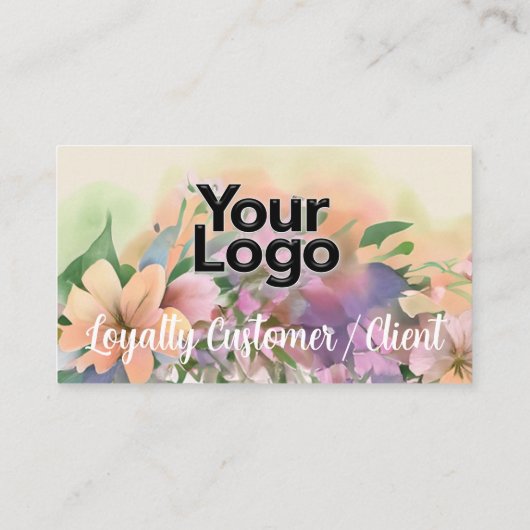 Whimsical Pastel Waterverf Wildflower Wedding Informatiekaartje (Achterkant)