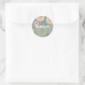 Whimsical Pastel Whirls Ronde Sticker (Tas)