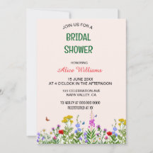 Whimsical Pastel Wildflower Lijst Vrijgezellenfees