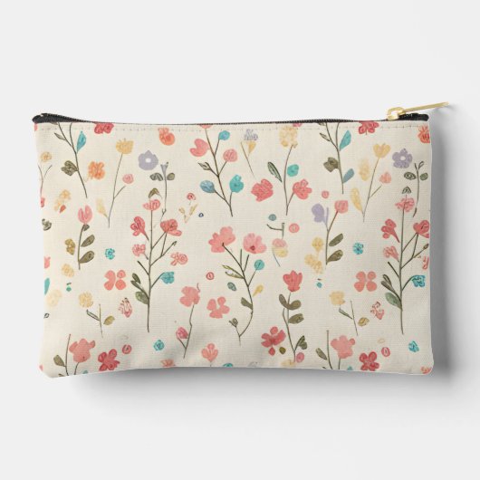 Whimsical Pastel Wildflower Meadow Etui (Achterkant)