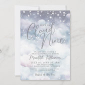 Whimsical Pastel Ze staat op Cloud Nine Vrijgezell Kaart (Voorkant)
